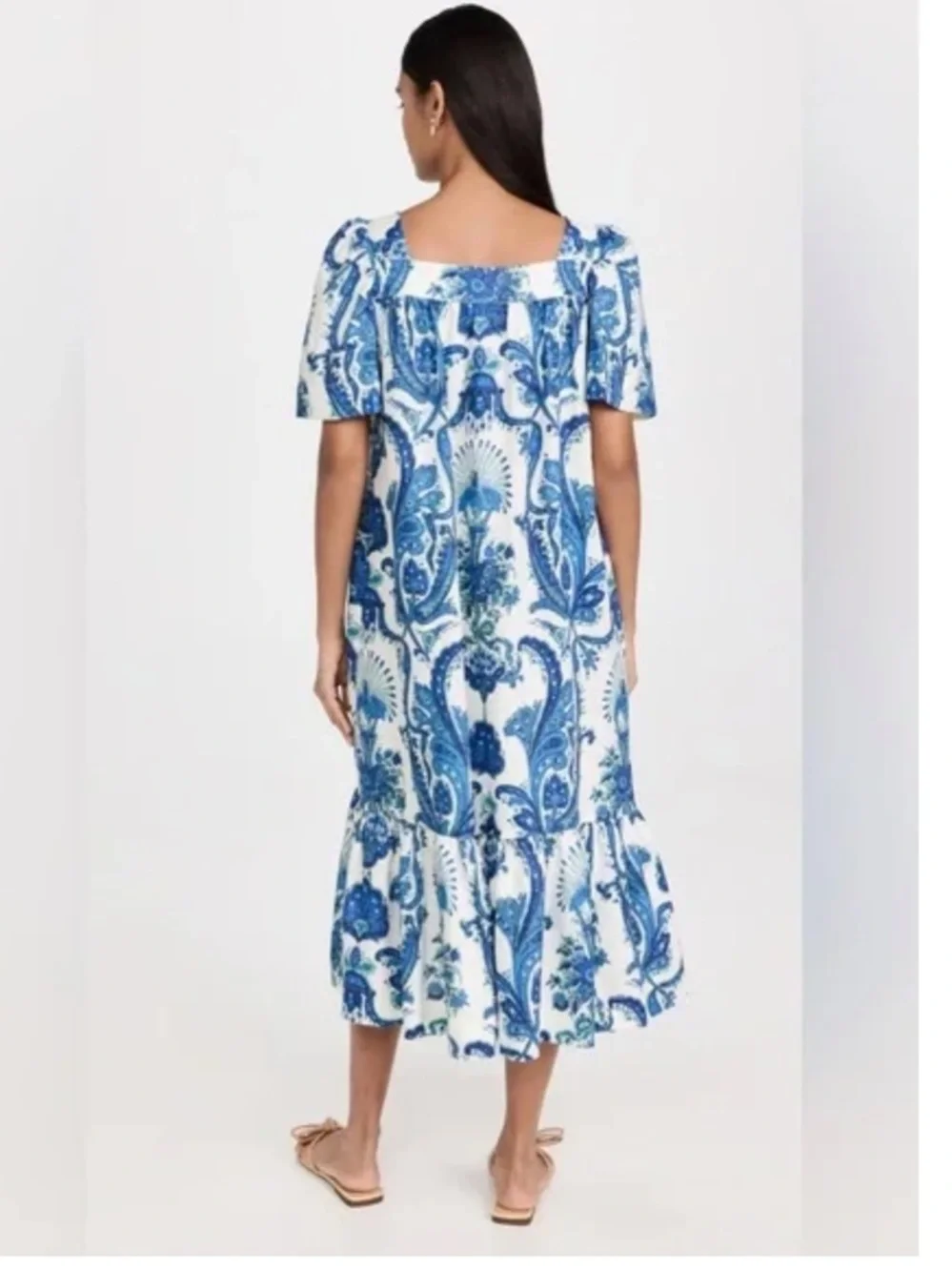 Cara Cara Chani Dress in Peacock Blue, Size Medium - Picture 3 of 11